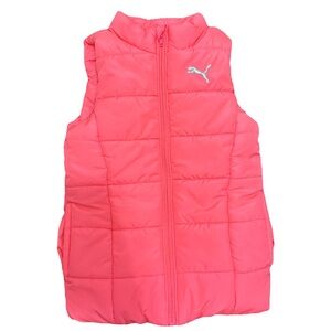 Puma Kids Vest in Bright Pink